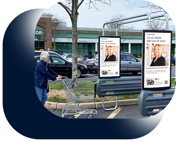 Supermarket Cart Corral Advertising