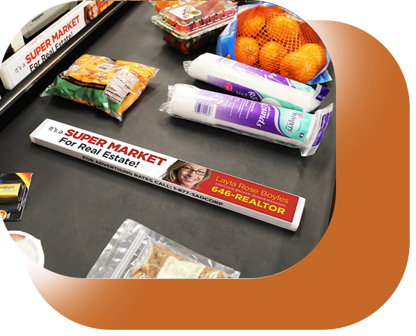 Supermarket Checkout Divider Advertising | Brandbars
