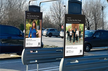 Advertising on Supermarket Cart Corral