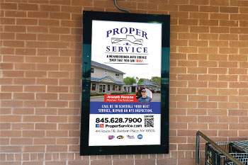 Outdoor Supermarket Video Advertising